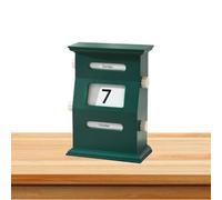 Calendario de mesa perpetuo - Bonito bloque de calendario de mesa | Decoración de escritorio retro, perfecta para oficina/sala de estar/escritorio, regalo para y familiares