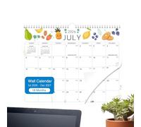 Calendario De Pared 2026-18 Meses Colgable Julio 2026 - Dic 2027,Calendario Planificador Diario | Para Fácil Organización Estudio Escuela Tareas Hogar Oficina Limpieza Ejercicio Vacaciones Viaje