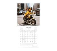 Calendario de pared 2026, organizador semanal y mensual para perros salchichas | Calendario perros 2026 | Para Apartamento, Dormitorio, Sala de estar, cocina, , escritorio, espacios