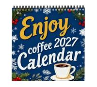 Calendario De Pared 2027 Planificador Mensual Semanal Diario De Papel Café