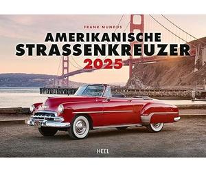 Calendario de pared americano 2025: joyas restauradas de los años 1950 y 1960 US Car
