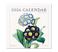 Calendario de Pared Botánico 2026 12 x 12 pulgadas FSC® Libre de Plástico - Comienza la Semana el Domingo | Planificador Familiar Calendario de Flores 2026