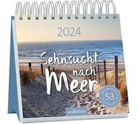 Calendario de postales Anhelo de mar 2024: calendario semanal 2024, 53 postales llenas de pequeños tiempos en el mar