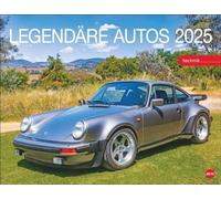Calendario de póster de coches legendarios 2025: exclusivo calendario de pared con 12 coches de ensueño y coches de culto. Calendario de fotos de alta calidad 2025 con coches antiguos. 44 x 34 cm.