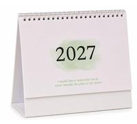 Calendario de Sobremesa 2026 Completo,19x16cm de Julio de 2025 a Diciembre de 2026 para la Escuela la Oficina y el Hogar