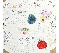 Calendario ecológico de semillas de amor plantables 2026, calendario plantable sostenible 2026: planificador de escritorio, diseño botánico, ideal como regalo de boda ecológico para profesores y