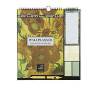 Calendario Familiar 2026 Van Gogh - Calendario 2026 pared : Planificador mensual | Incluye Pegatinas, Notas Adhesivas y Cuelga Fácil [16 MESES]