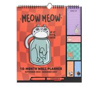 Planificador mensual 2026 familiar gatos - calendario 2026 pared para
