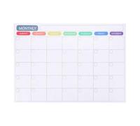 Calendario Magnético de Borrado en Seco para Nevera Blanco PET | Planificador Mensual Reutilizable, Adhesivos Magnéticos Incluidos, para Puertas de Refrigerador y Armarios