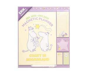Calendario Magnetico Nevera 2026 Moomin - Calendario Familiar 2026 pared : Planificador mensual con Iman | Incluye Pegatinas, Notas Adhesivas y Cuelga Fácil [16 MESES]