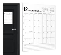 Calendario magnético para 2027, pizarra blanca de planificación de | Calendario magnético para nevera de 18 meses para universidad, aula, escuela, oficina, dormitorio, cocina, hogar, comestibles