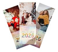 Calendario magnético personalizado 2026 para nevera con foto o texto con faldilla de 10x24 con festivos y santoral regalo ideal para empresas, familia, Navidad Calendario imantado (3 Unidades)