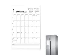 Calendario para de 18 meses de enero de 2027 a junio de 2028 | Calendario magnético para nevera, oficina, escuela, aula, dormitorio, apartamento, cocina, hogar
