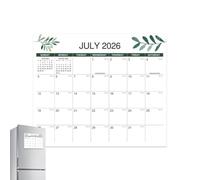 Calendario para de 18 meses, decoración estética fuerte para el | Calendario magnético para nevera, para lectura, salud, estudio mental, escuela, tareas, limpieza, ejercicio, vacaciones
