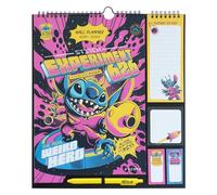 Calendario pared 2025 Disney Stitch - Calendario planificador mensual familiar : Incluye notas adhesivas, pegatinas y boligrafo | Organizador semanal (16 meses)