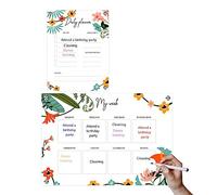 Calendario semanal magnético de borrado en seco - Clear Acrylic Weekplanner To Do List Board - Junta de planificación semanal Lista de tareas Kit de planificación Incluye 6 resaltadores para pizarra