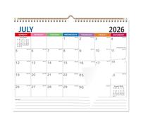 Calendarios de Pared 2026-2027 - Planificador Familiar De Julio 2026 A Diciembre 2027 - Calendario Mensual De 18 Meses | para planificación y organización en hogar, oficina y estudio