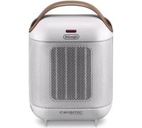 Calentador cerámico portátil De'Longhi HFX30C18, con 2 niveles de potencia, ventilador, color blanco marfil