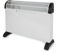 Calentador convector de 2000W, calefactor eléctrico con tres niveles de temperatura, termostato, protección contra sobrecalentamiento (IP20)