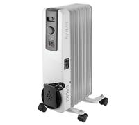 Calentador de aceite de 1500W con 7 aletas, ideal para habitaciones de hasta 20m2