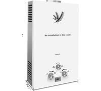 Calentador de agua a gas líquido VEVOR, con una potencia de hasta 36 kW, capacidad de 18 litros de agua, modelo de 20 kW con capacidad de 10 litros