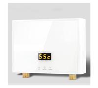 Calentador De Agua Caliente 3000W/4000W/5500W Calentador Instantáneo Sin Tanque Termostato De Inducción Calentadores Eléctricos Táctiles Inteligentes Ducha Automática,Ahorro De EnergíA(White black,22