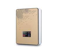 Calentador De Agua Caliente Eléctrico, Caldera Instantánea Sin Depósito 6500W, Conjunto Ducha For Baño, Termostato Seguro, Automático Inteligente Cuarto de baño de casa(Gold)