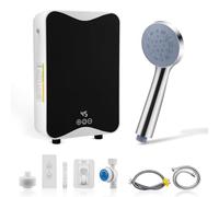 Calentador de Agua Eléctrico 230 V, 5500 W Calentador de Agua Instantáneo, 30-55 ° C, 20 kW, Impermeable IPX4, Mini Calentador de Ducha Eléctrico para Ducha, Baño, Cocina