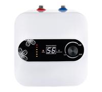 Calentador de agua eléctrico de 1500W con luz indicadora, mini calentador de agua instantáneo con temperatura ajustable, para cocina, balcón, baño