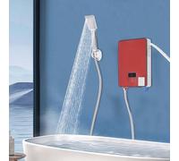 Calentador de agua eléctrico de flujo continuo - - 6500 W - Acero inoxidable - Montaje en pared - Agua caliente instantánea