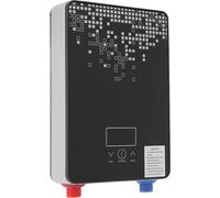 Calentador de agua eléctrico de flujo continuo de 6500W - Calentador de agua de pared, color negro, con pantalla LED