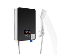Calentador de agua eléctrico instantáneo, mini calentador de agua instantáneo, con cabezal de ducha, para cocina, baño y hogar, 6500 W