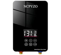 Calentador de agua eléctrico sin tanque de 240 V-7000 W. Calentador de agua instantáneo para cocina, baño, bajo fregadero. Calentadores de agua caliente eléctricos bajo demanda con pantalla digital