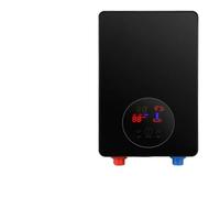 Calentador de agua instantáneo de 7000 W con pantalla LCD, termostato de inducción, inteligente, táctil, montado en la pared,con buen aislamiento(Nero)