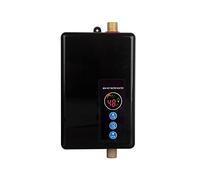 Calentador de Agua instantáneo eléctrico,CEIEVER sistema de agua caliente instantáneo 220V 5500W Mini Termo Eléctrico con Pantalla LCD Calentador de Agua sin Tanque para el cuarto de baño