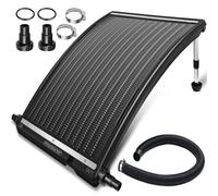 Calentador de agua solar piscina antracita 110x69x14cm