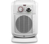 Calentador de baño DeLonghi HBC3032, con protección IP21, 2200W, 3 niveles de potencia, tecnología Eco Silence
