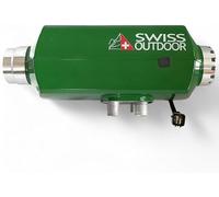 Calentador de estacionamiento Swiss Outdoor® Diesel de 5 kW – Calentador de 12V para autocaravanas y furgonetas | Carcasa de aluminio, bomba silenciosa de 22 ml, cámara de combustión de acero inoxidab