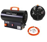 Calentador de Gas 25kW Cañón Calor Ventilación Termostato Warmluftgerät Taller