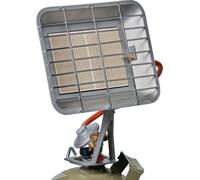 Calentador de gas Einhell GS 4400, con una potencia de calentamiento de 2900 - 4400 vatios, incluye regulador de presión de gas de 50 mbar y manguera de gas, compatible con botellas de propano y butan