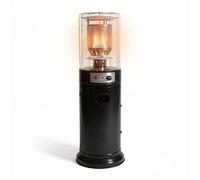 Calentador de gas para terrazas, modelo Salón – Estufa para jardín y terraza – 50 mbar – Incluye manguera de gas y regulador de presión – Calentador de diseño – 135 cm
