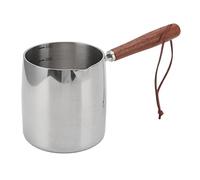 Calentador de Mantequilla Acero Inoxidable 45 ML, Mini Olla Doble Boquilla Vertido, Compatible Estufas Inducción Gas Eléctricas, Ideal para Leche Queso Caramelo, Regalo Cocina Hogar Uso Diario, Suita