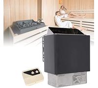 Calentador de sauna seca, estufa eléctrica para sauna, cacerola eléctrica de la sauna de 220V,estufa de sauna con controlador externo,3-6kw Control de temperatura doble ducha capa de spa,4.5KW