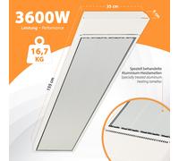 Calentador De Taller Infrarrojo Industrial 900-3600W IPX4