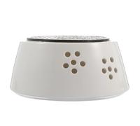 Calentador de Té de Cerámica Vintage Soporte para Velas Blanco | Accesorio Retro Simple, Aleación de Zinc y Cerámica, Superficie Lisa, Diseño Hueco Poroso, Uso Doméstico