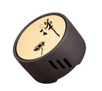 Calentador de Tetera para Calentar Té Japonés de Cerámica en Casa | Base Calefactora, Estilo Japonés, Color Café, Fácil de Transportar y Guardar, para Fiestas y Mudanzas