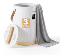 Calentador de toallas VEVOR para baño, con sistema de seguridad para niños, indicador de alta temperatura, temporizador de retardo de 24 horas y apagado automático. Adecuado para hasta 4 toallas de ba