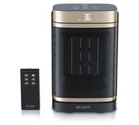 Calentador eléctrico Brandson, eficiente energéticamente, con resistencia de cerámica, oscilación, temporizador, control remoto, diseño compacto, 1500 W, galardonado en 2025, certificado GS, termostat