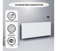 Calentador eléctrico convector de 1000 W - Termostato Wi-Fi - Diseño ultrafino de 5 cm