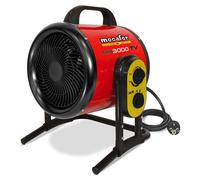 Calentador eléctrico industrial de 3000 W, color rojo, para talleres y garajes